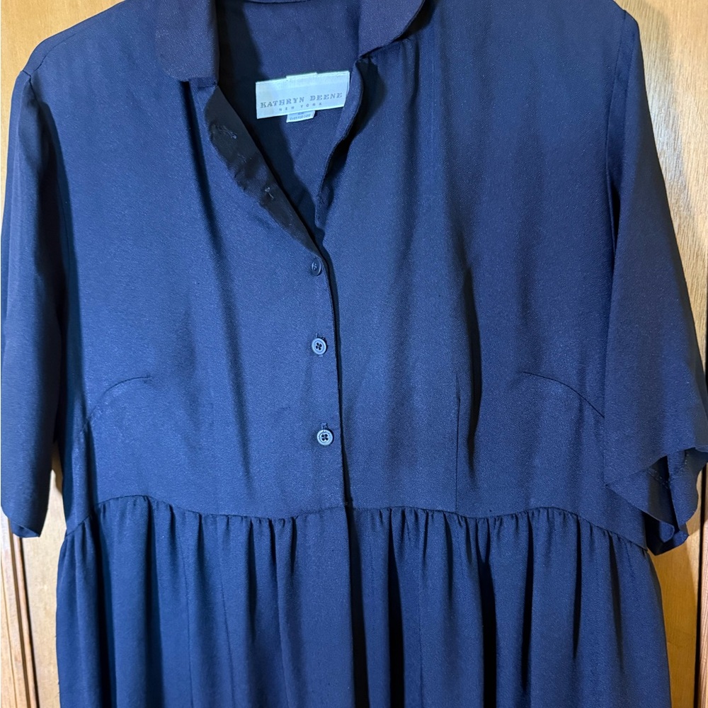 Universal Standard Dark Blue Long Sleeve Dress - Picture 4 of 7